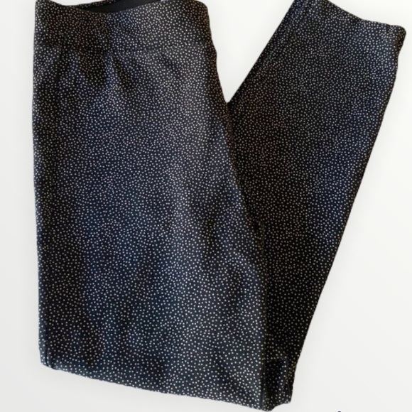 Old Navy Tiny Polka Dot Leggings Black Medium - Picture 1 of 9